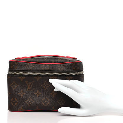 Louis Vuitton Monogram Macassar Nice Mini Rouge 2 of 7