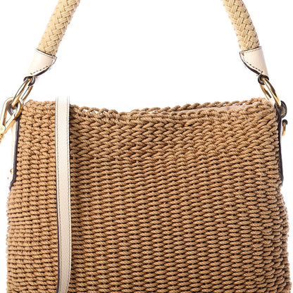 Prada Paglia Cinghiale Hobo Naturale Cera 6 of 8