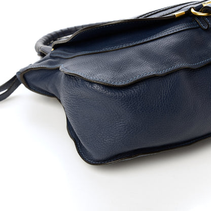 Chloe Calfskin Medium Marcie Satchel Royal Navy 7 of 9