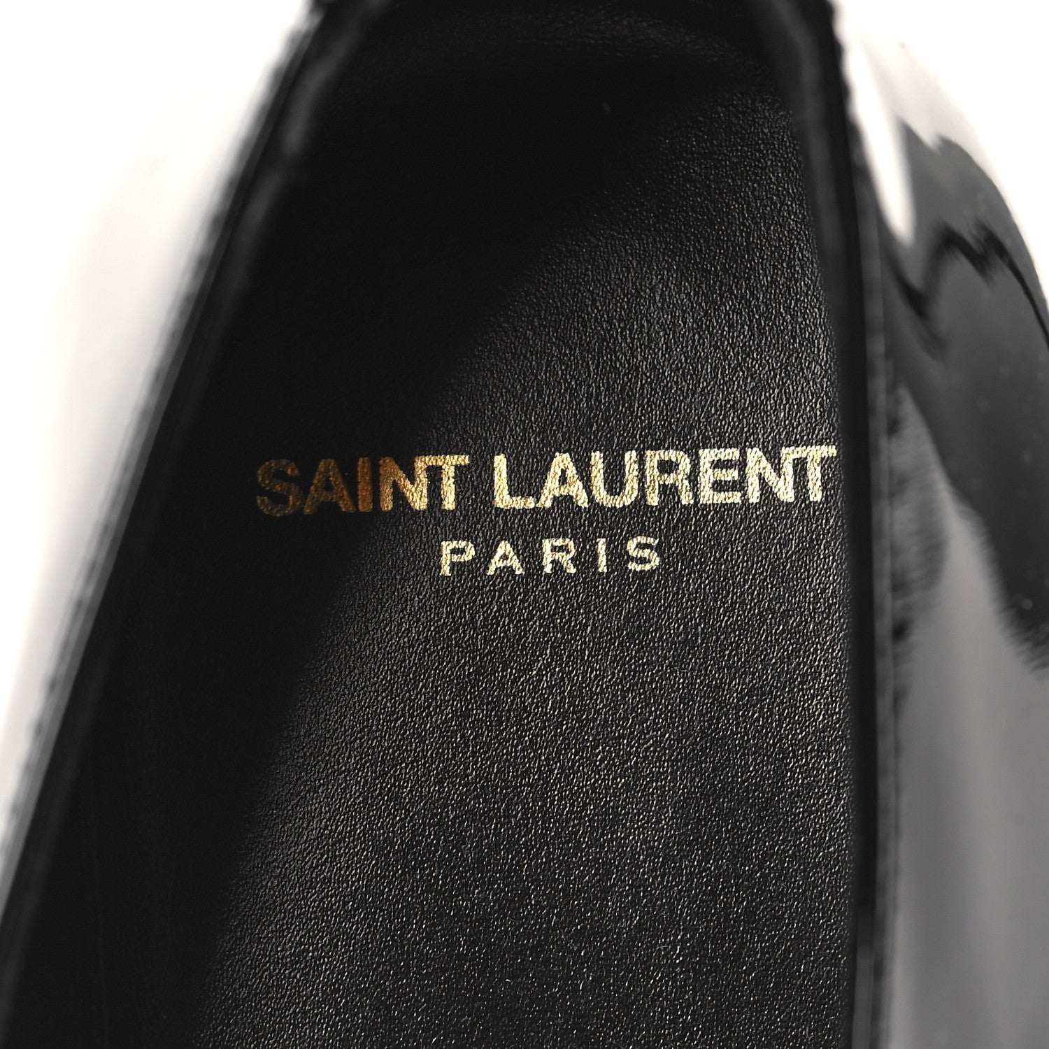 Saint Laurent Patent Lace Up Wyatt 25 Derby Shoes 41 Black 8 of 9