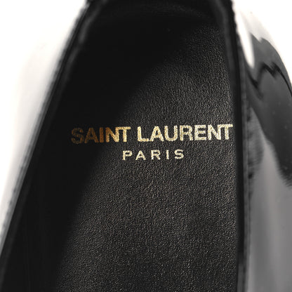Saint Laurent Patent Lace Up Wyatt 25 Derby Shoes 41 Black 8 of 9