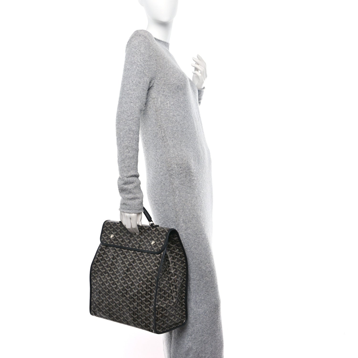 Goyard Goyardine Saint Leger Soft Briefcase Backpack Black 2 of 9