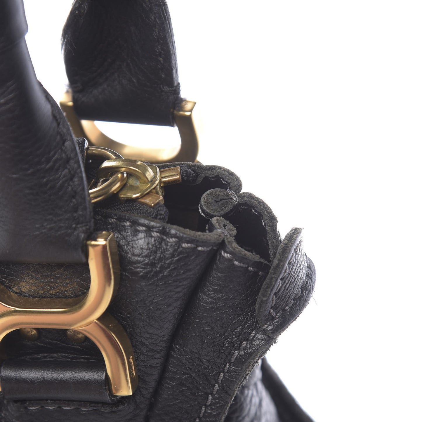 Calfskin Medium Marcie Satchel Black