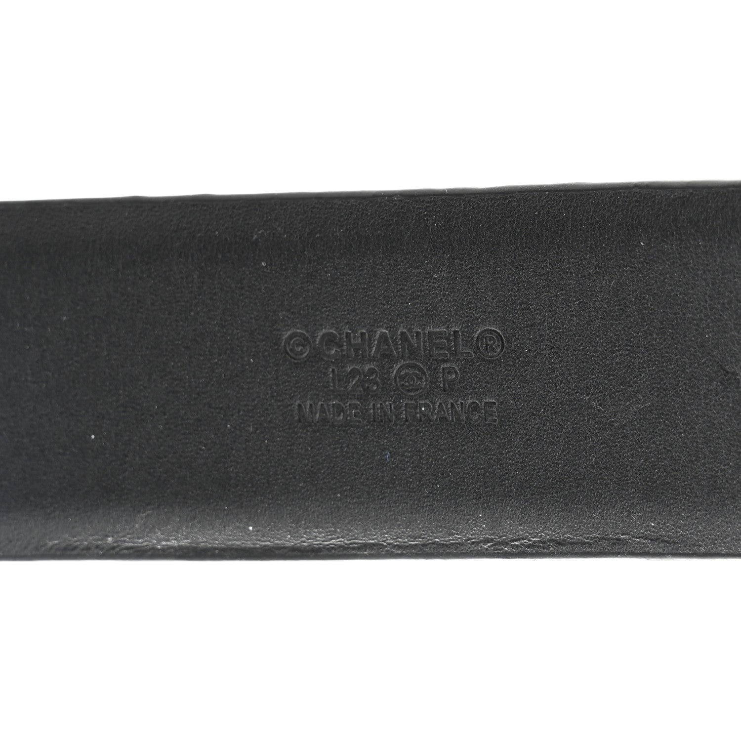 Chanel Calfskin CC Hearts Belt 90 36 Black 3 of 7