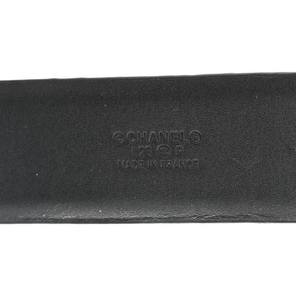 Chanel Calfskin CC Hearts Belt 90 36 Black 3 of 7