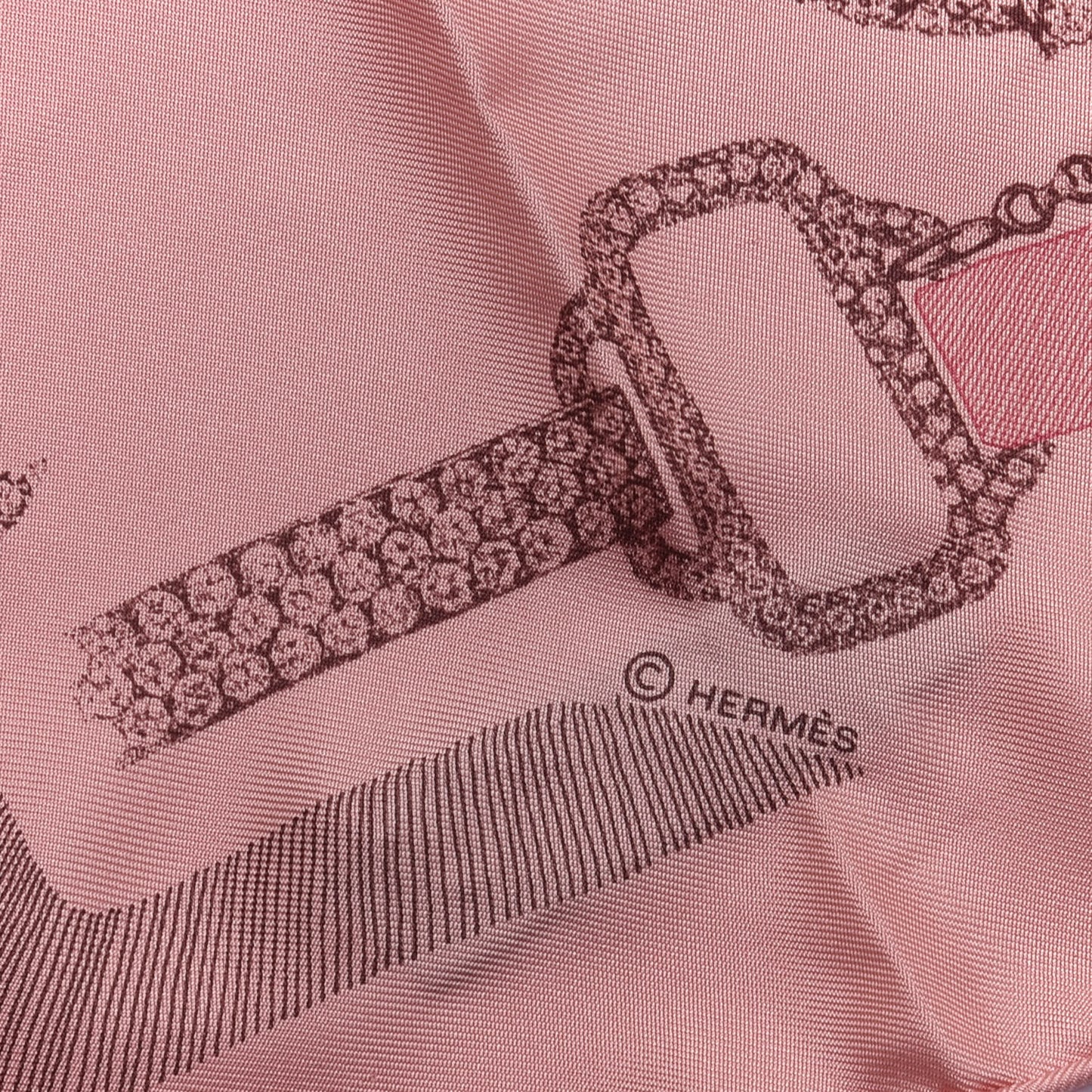 Silk Our Line Etude Pour Une Parure De Gala Scarf 90 Rose Ballerine Taupe Framboise