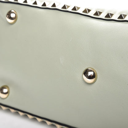 Valentino Garavani Vitello Medium Rockstud Tote Green Tea Sorbet 8 of 8