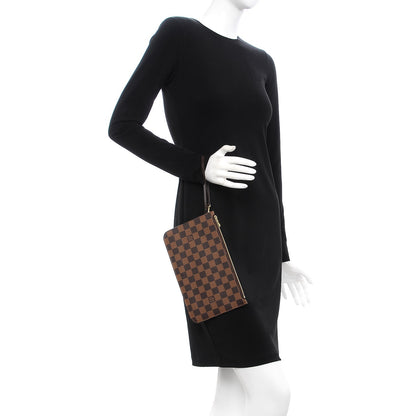 Louis Vuitton Damier Ebene Neverfull MM GM Pochette 2 of 8