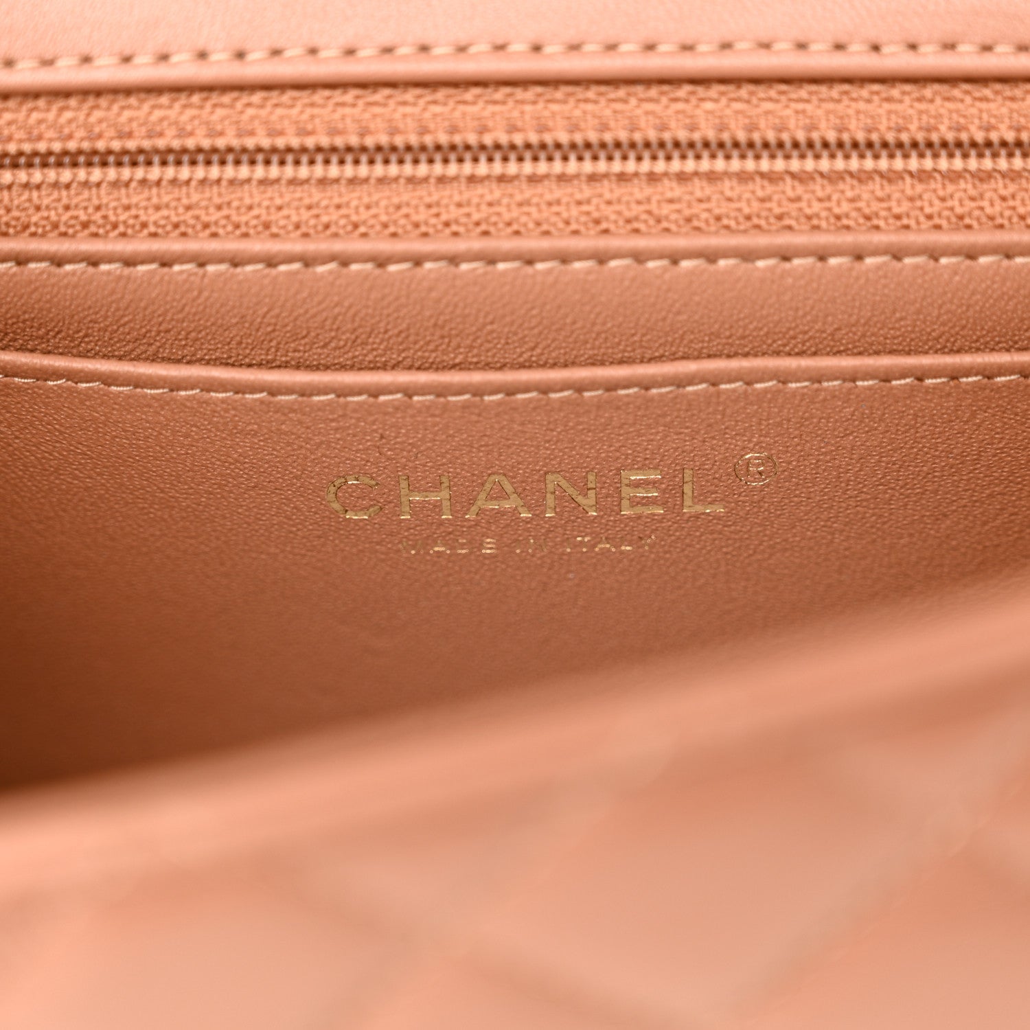 Chanel Lambskin Quilted Mini Rectangular Flap Brown 6 of 11
