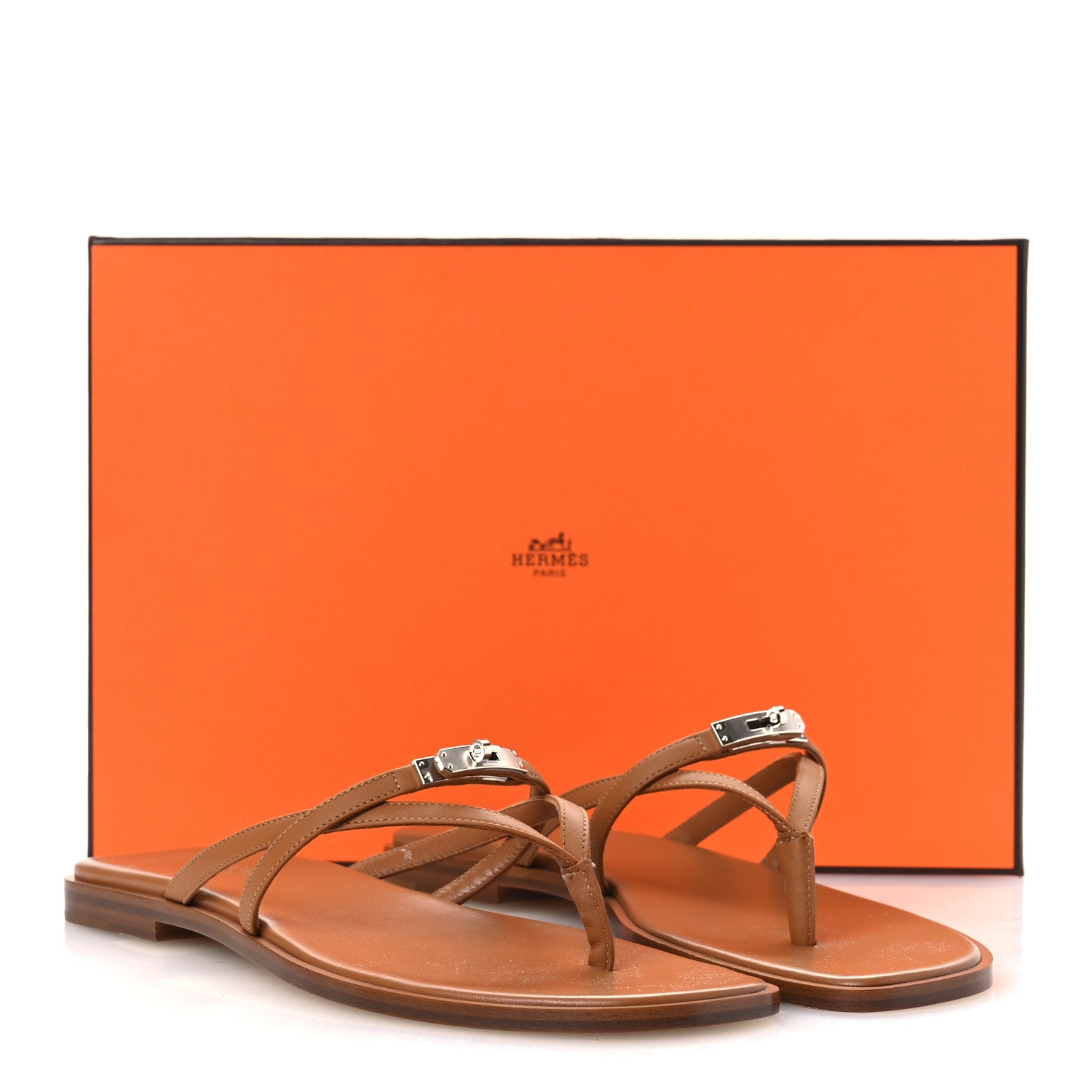 Hermes Calfskin Miss Sandals 39 Naturel 1789219 – FASHIONPHILE
