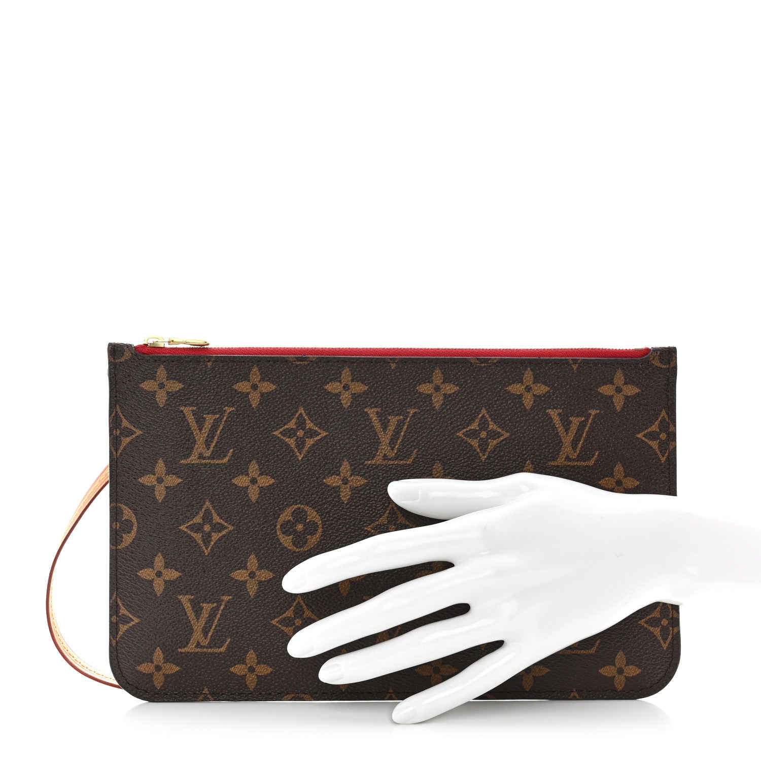 Louis Vuitton Monogram Neverfull MM GM Pochette Cherry 2 of 10