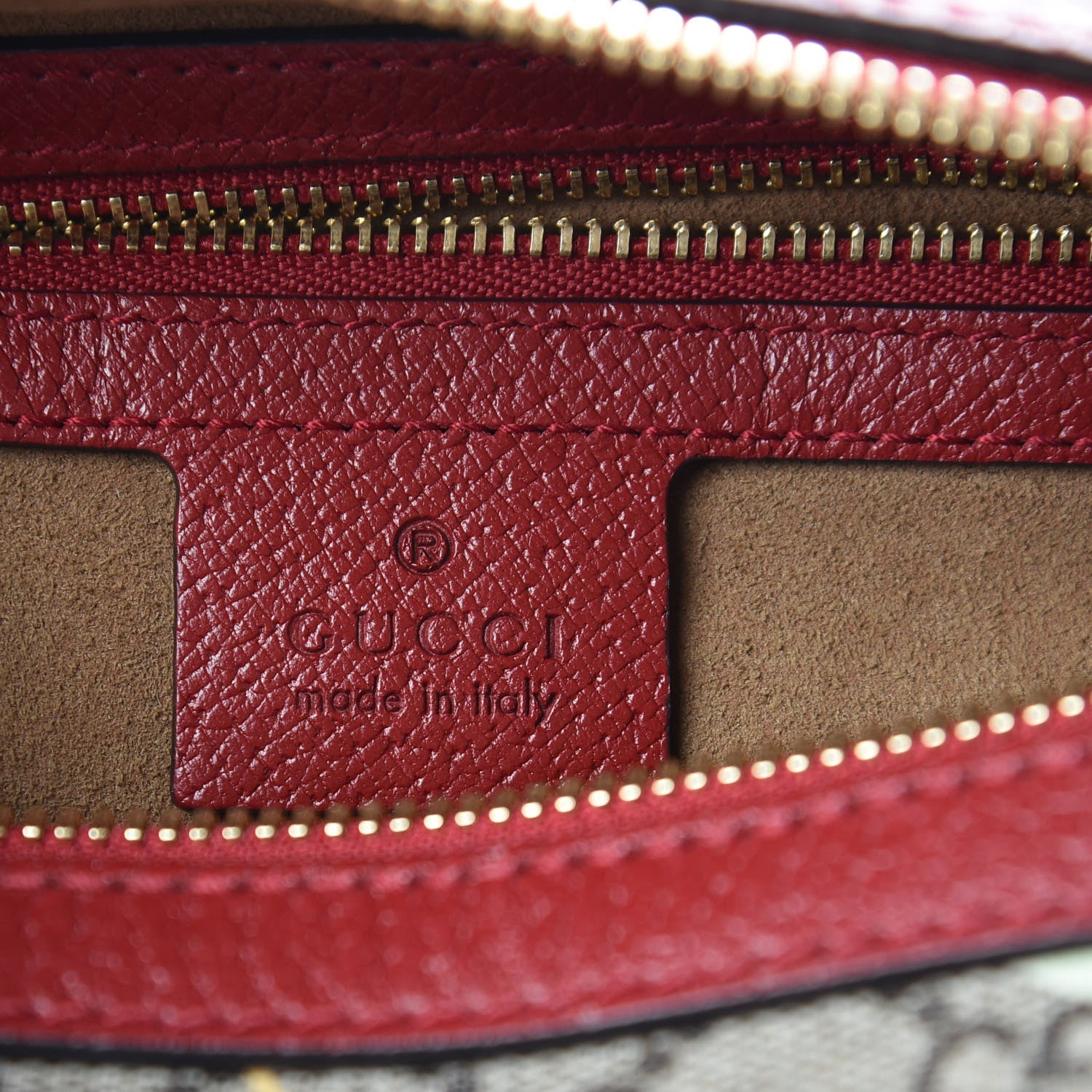 Gucci GG Supreme Monogram Tian Small Boston Beige Multicolor Red 6 of 10