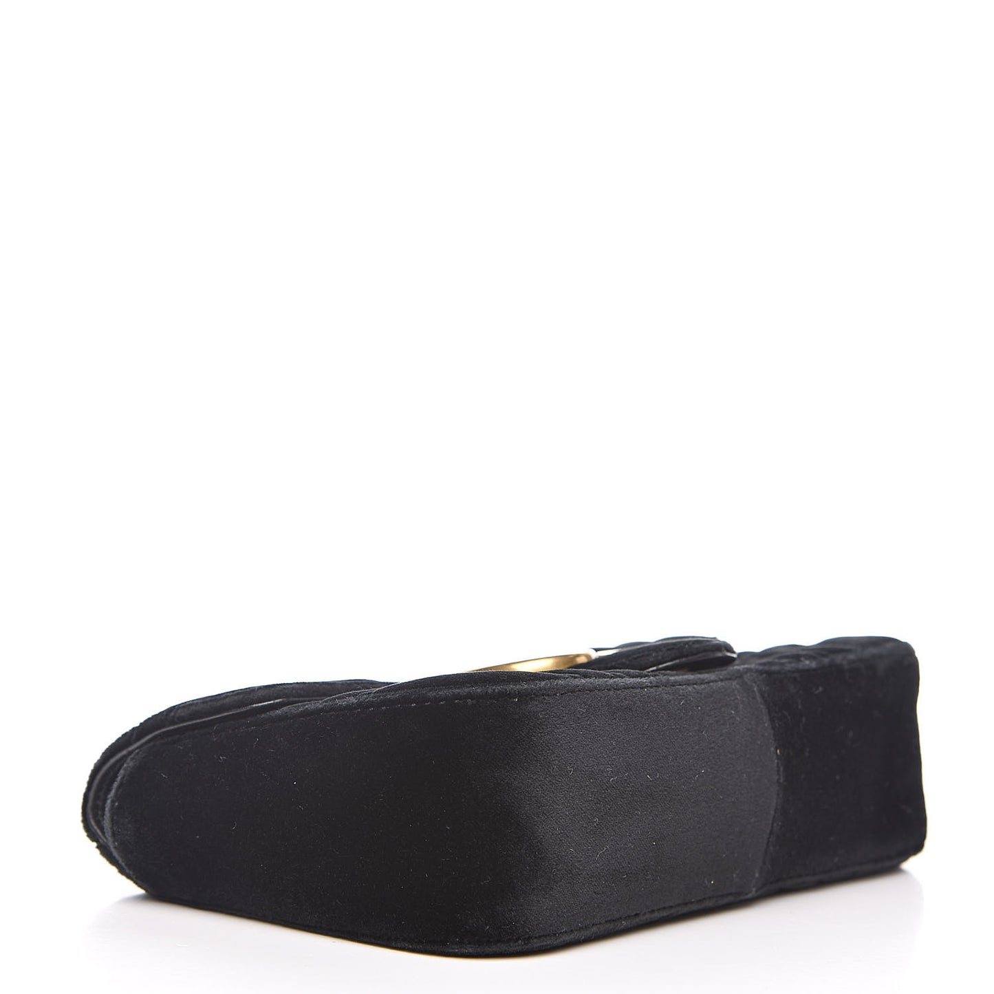 Velvet Matelasse Mini GG Marmont Shoulder Bag Black