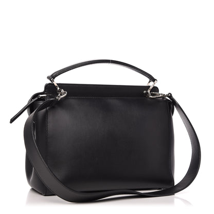 Fendi Vitello Baltico Dolce DotCom Satchel Black Blue Royal 3 of 10