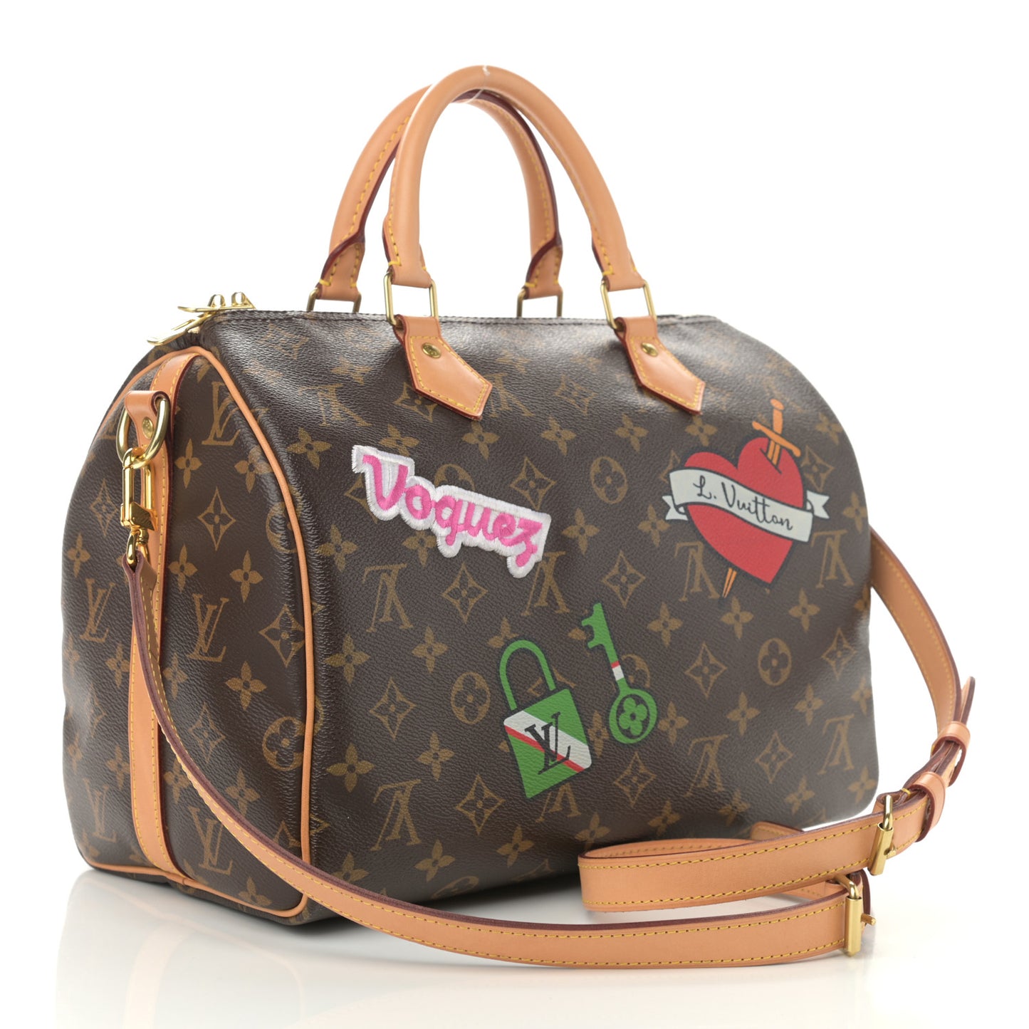 Monogram Patches Speedy Bandouliere 30