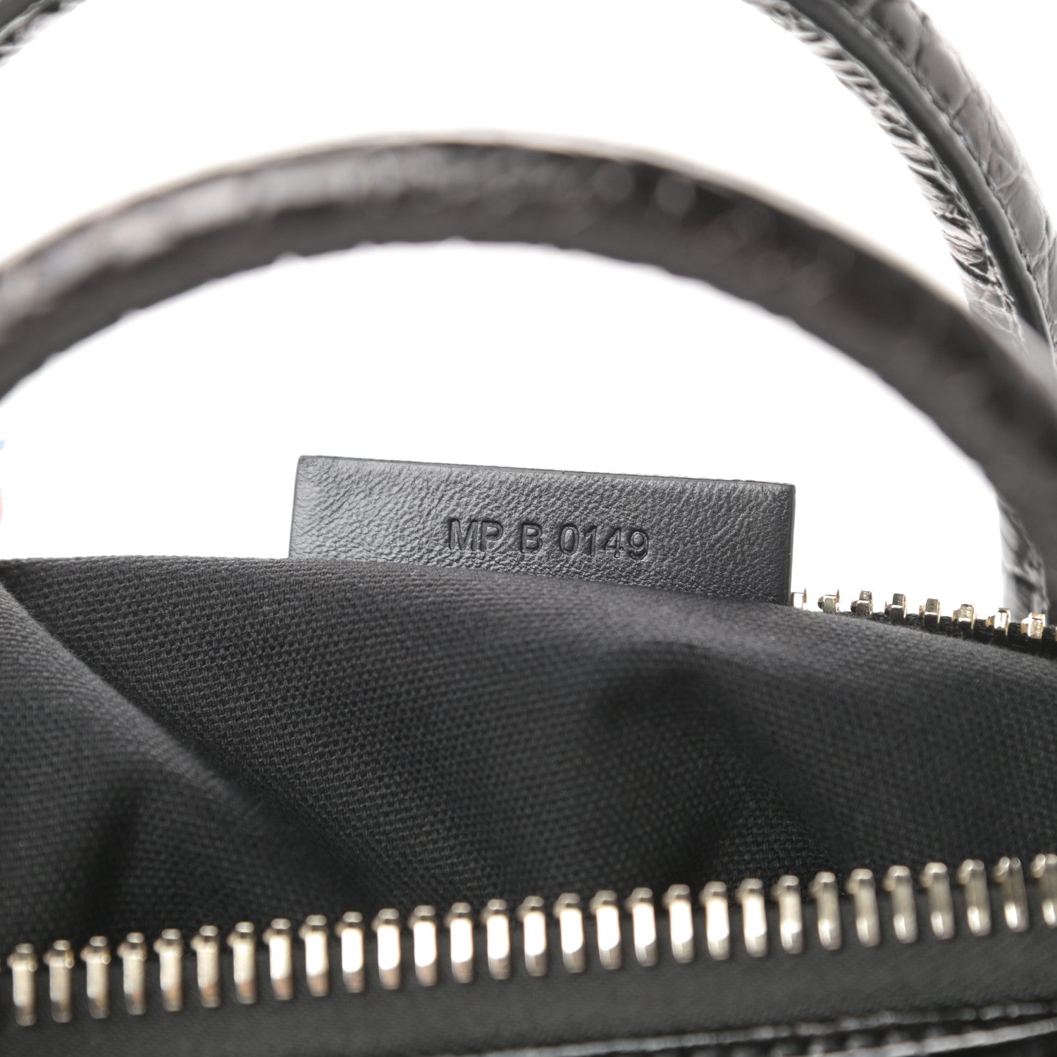 Givenchy Calfskin Crocodile Embossed Small Antigona Black 7 of 10