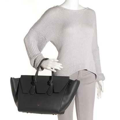 Celine Grained Calfskin Tie Knot Small Tote Anthracite 2 of 16