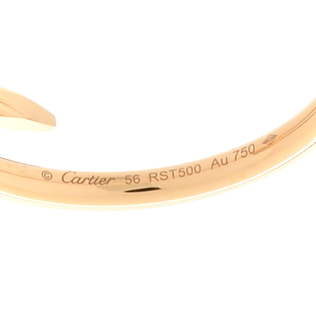 Cartier 18K Yellow Gold Small Juste Un Clou Ring 56 7.5 5 of 6