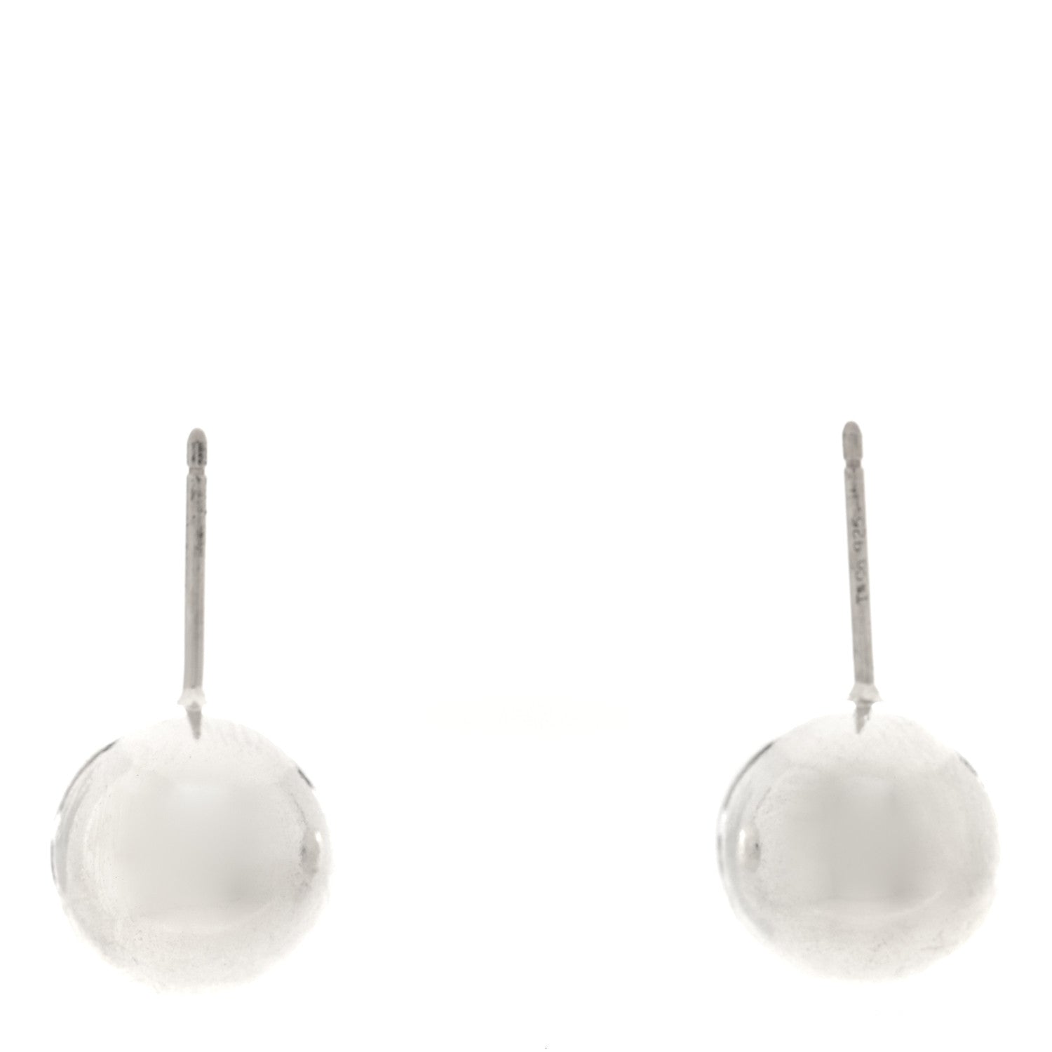 Tiffany Sterling Silver 10mm HardWear Ball Earrings 3 of 4