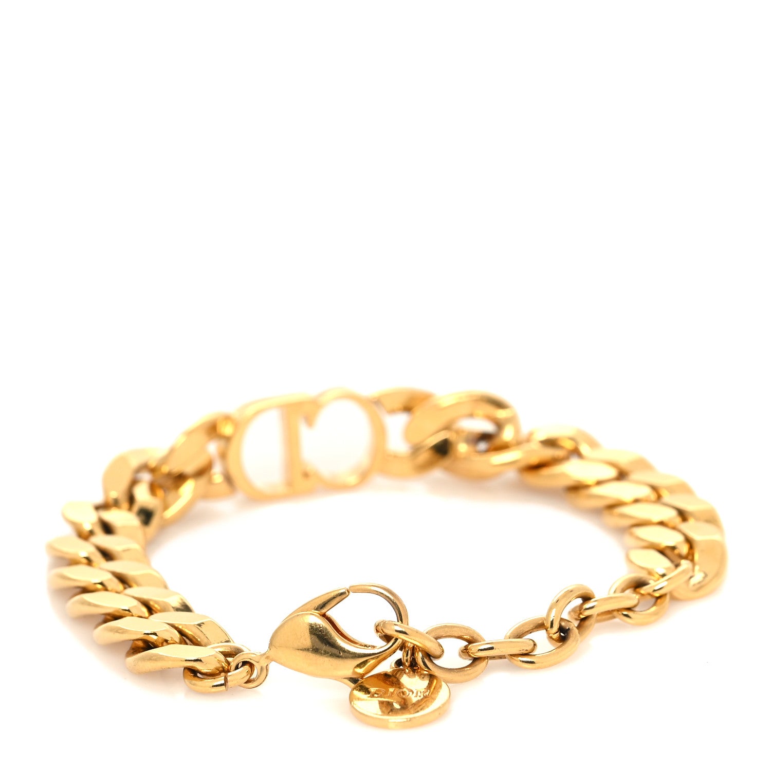 Christian Dior Metal Danseuse Etoile Chain Bracelet Gold 3 of 5