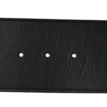 Gucci Moon Calfskin Pearl Double G 70mm Belt 85 34 Black Cream 3 of 6