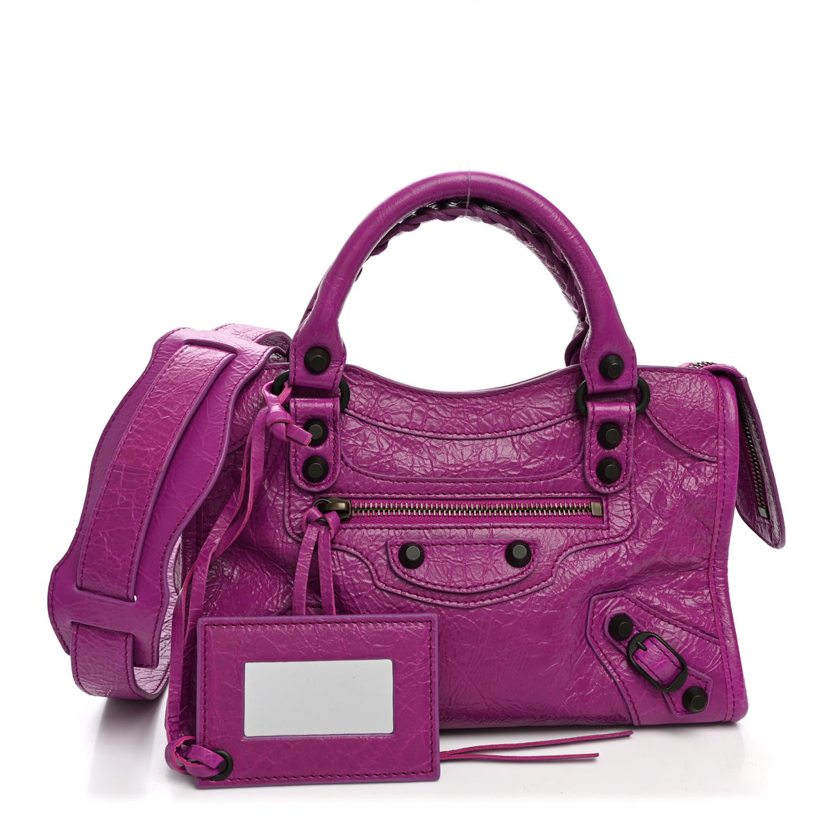 Balenciaga Agneau Arena Classic Hardware Mini Le City Azalee 3 of 11