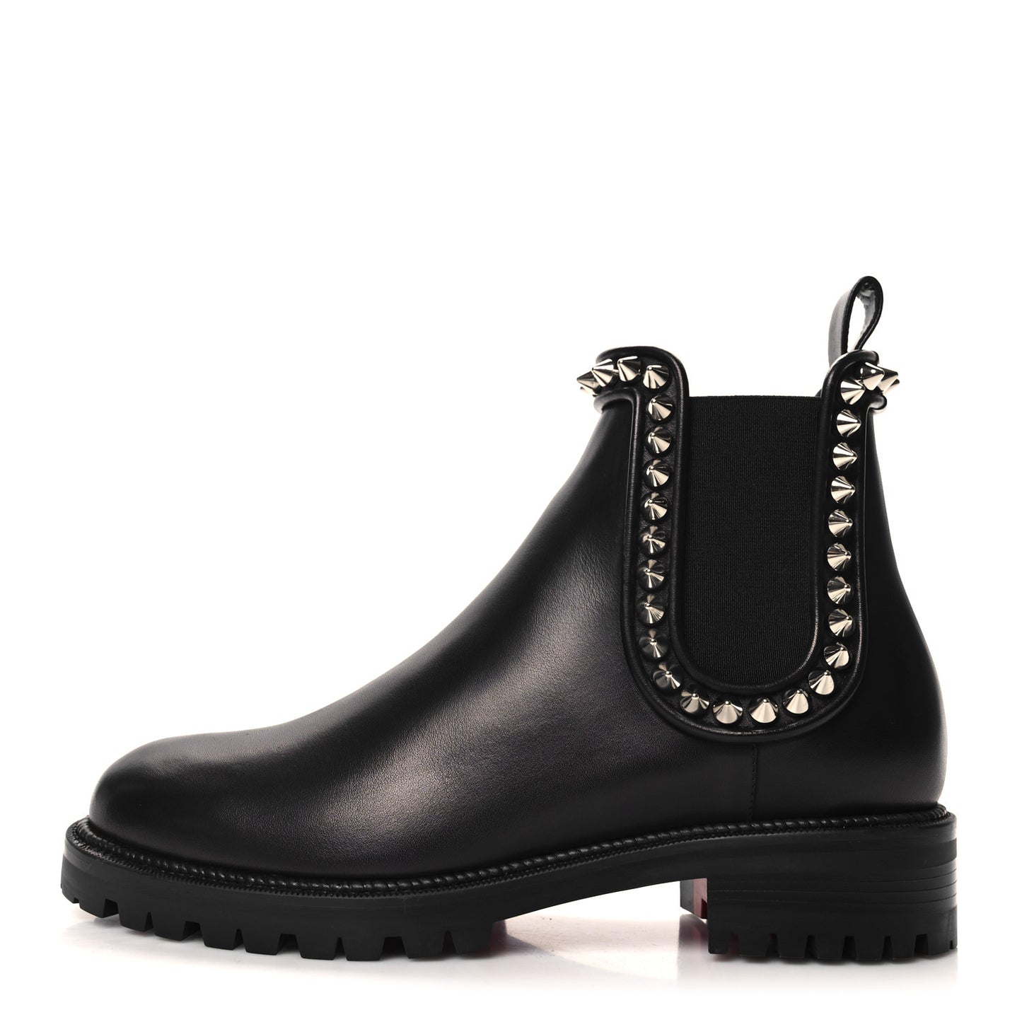 Nappa Spiked Capahutta Flat Chelsea Boots 38 Black
