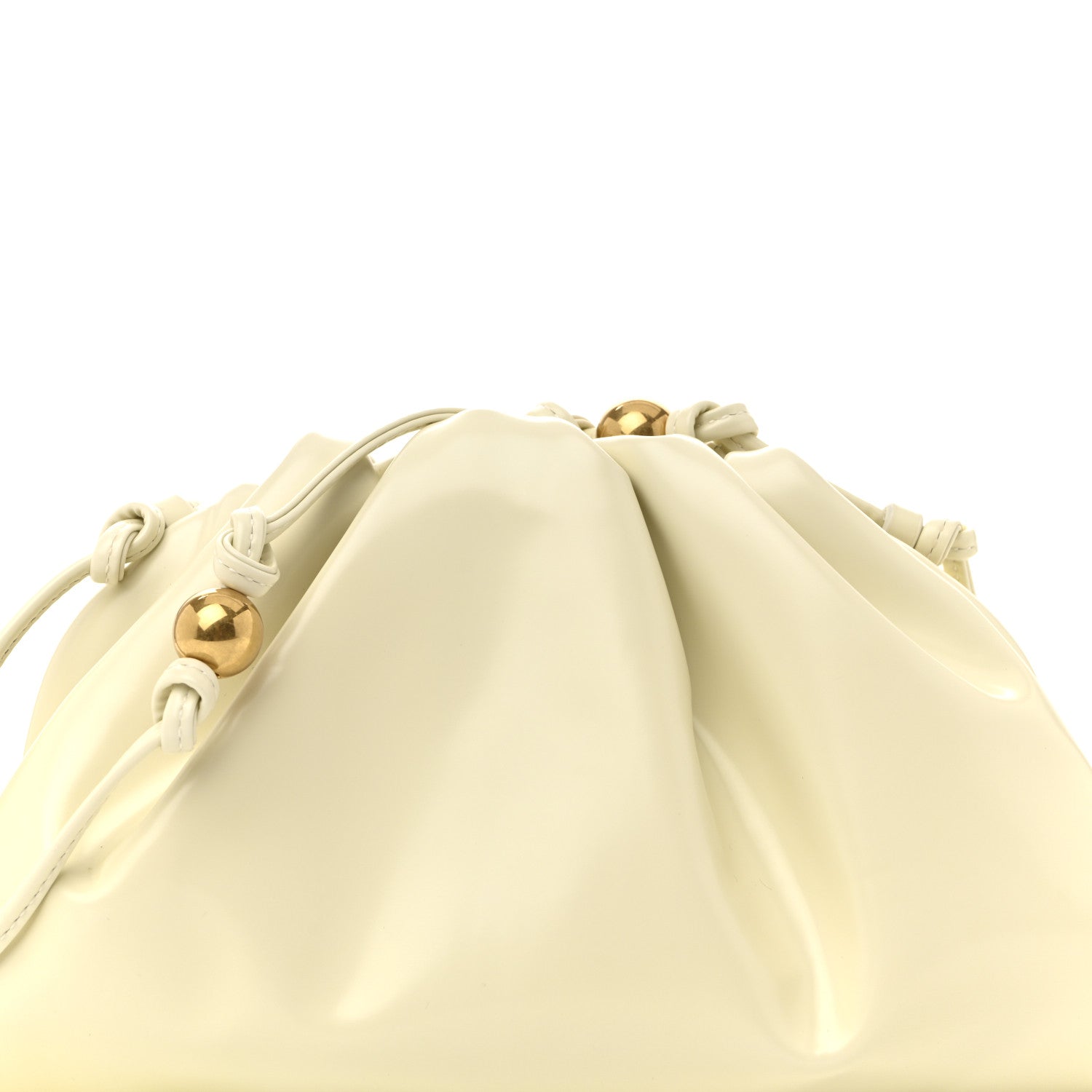 Bottega Veneta Patent Mini Pouch Chalk 8 of 11