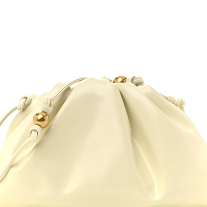 Bottega Veneta Patent Mini Pouch Chalk 8 of 11