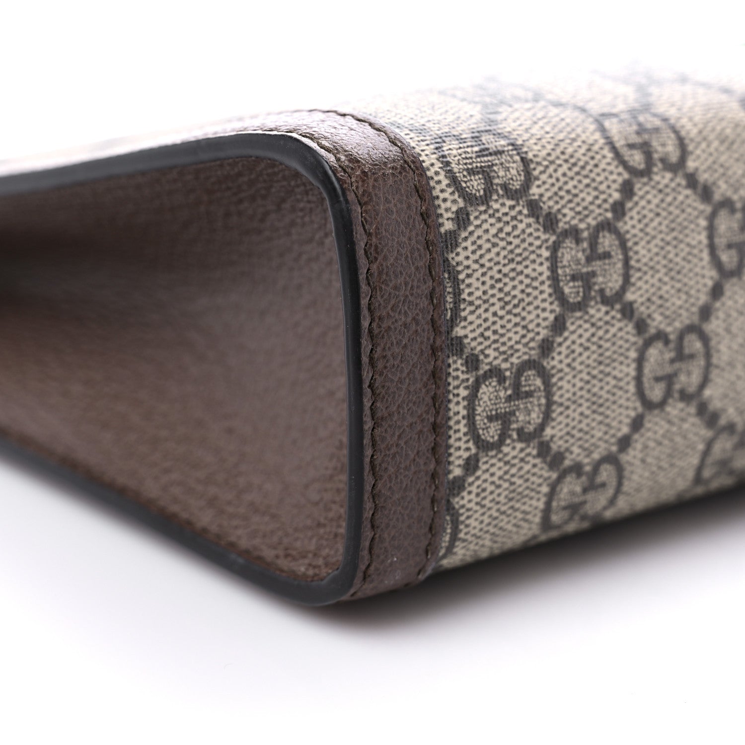 Gucci GG Supreme Monogram Web Ophidia Pouch Brown 8 of 11
