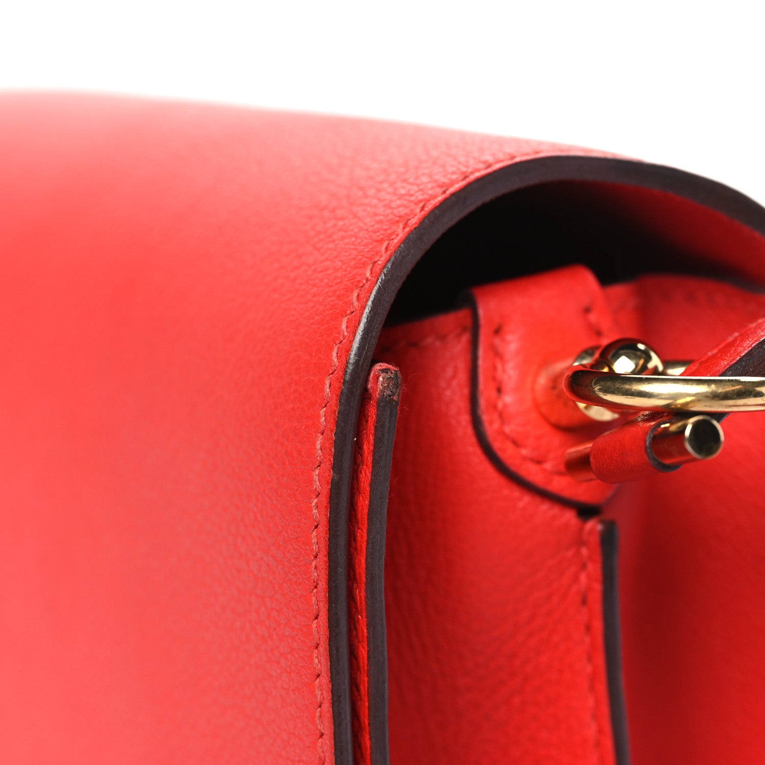 Hermes Evercolor Mini Sac Roulis Rouge Casaque 14 of 14