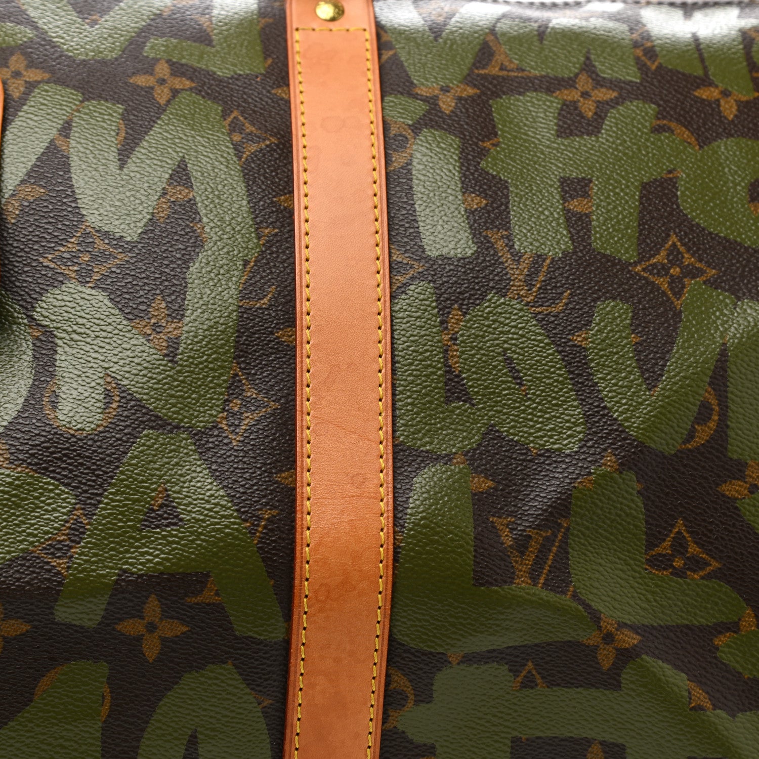 Louis Vuitton Graffiti Keepall 50 Kaki 12 of 15