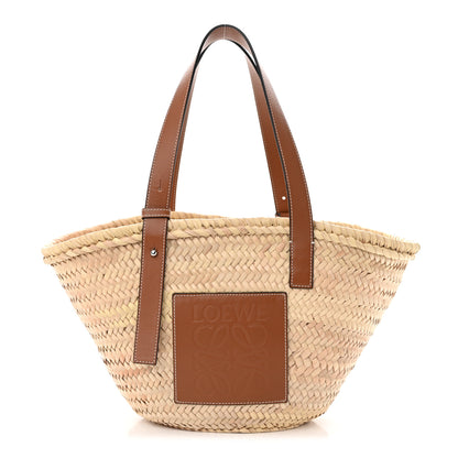 Loewe Raffia Basket Tote Bag Natural Tan 1 of 9