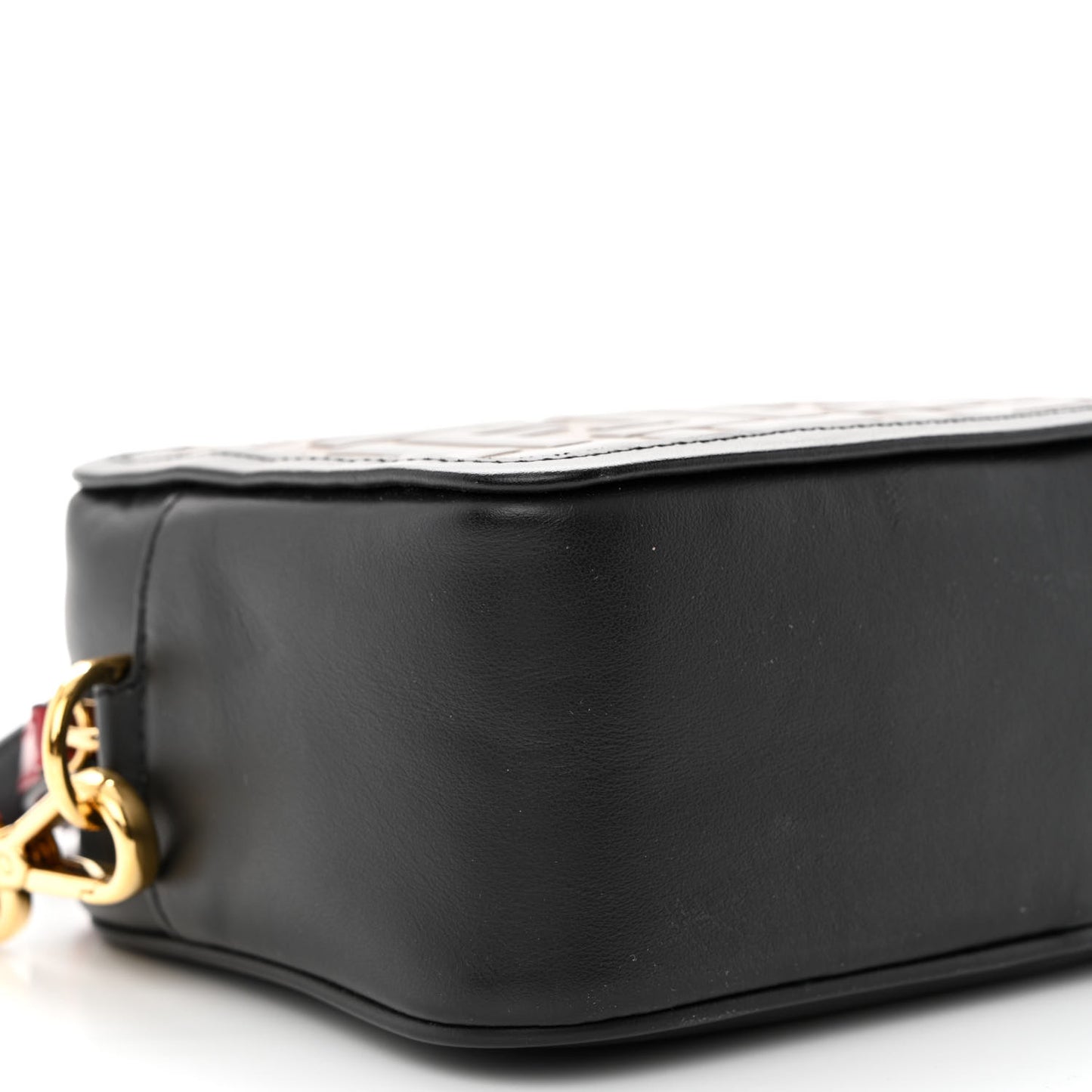 Vitello Century Bi-Color FF 1974 Embossed Mini Camera Case Maya Black