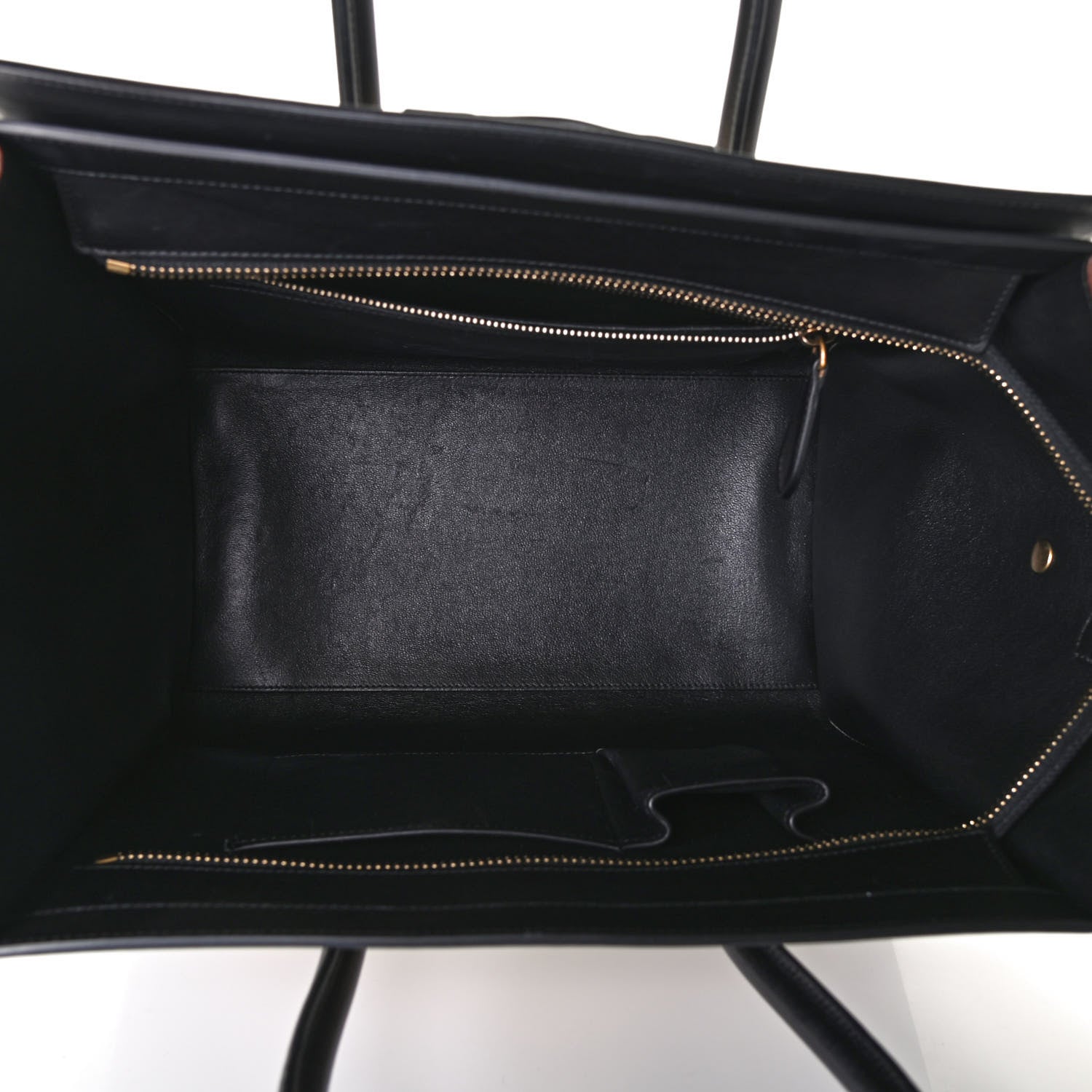 Celine Satin Calfskin Mini Tri-Color Luggage Seashell 4 of 4