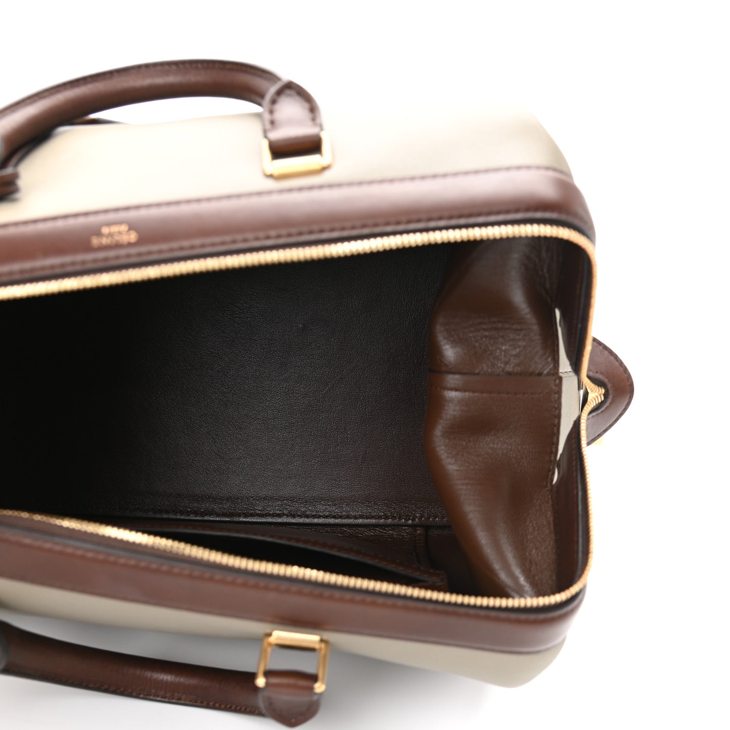 Satin Calfskin Long Frame Doctor Bag Taupe