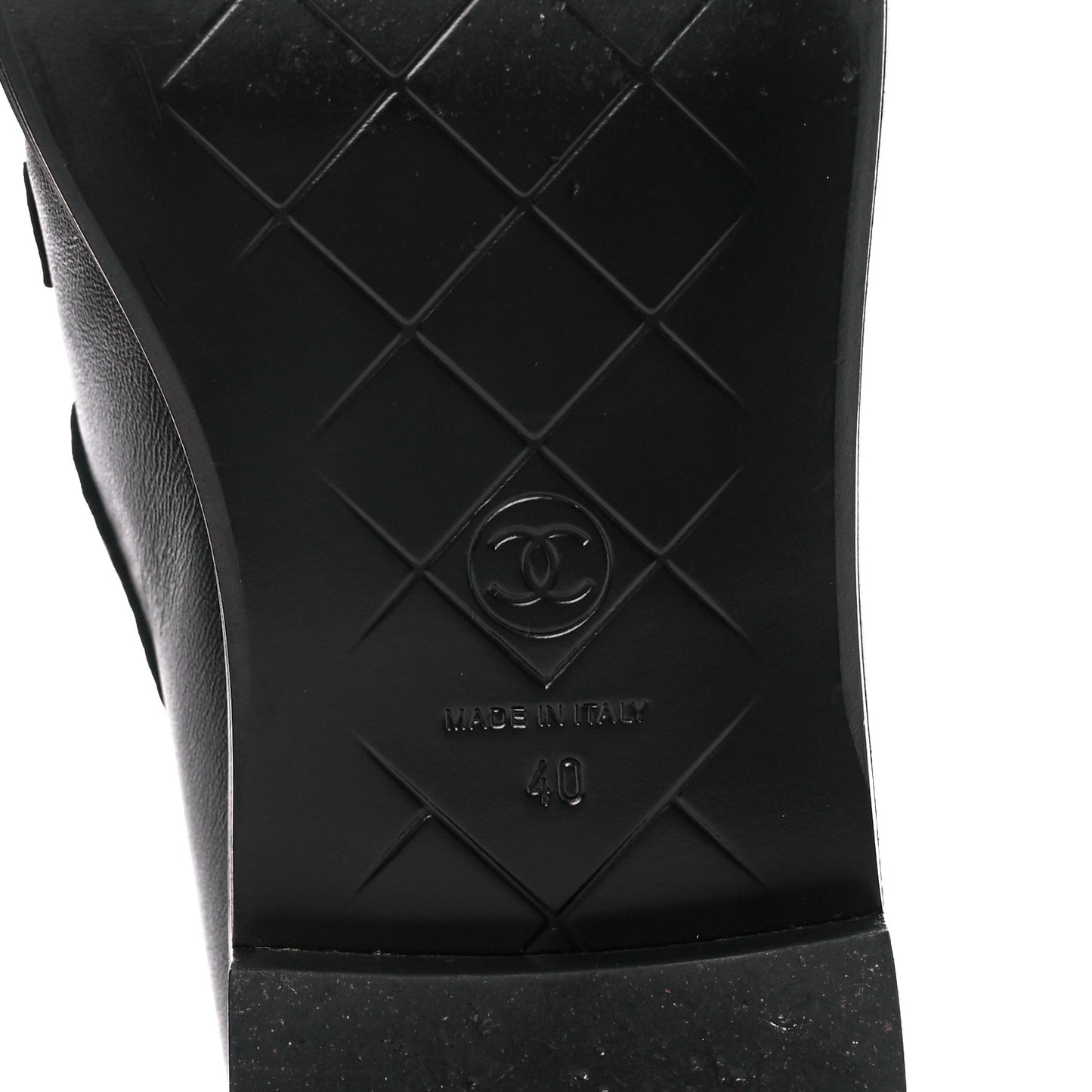 Lambskin Quilted CC Turnlock Loafers 40 Black