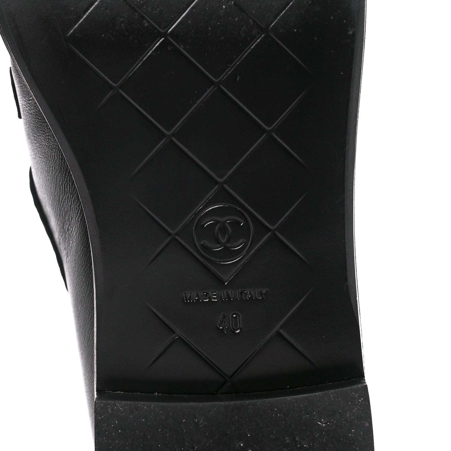 Chanel Lambskin Quilted CC Turnlock Loafers 40 Black 6 of 10