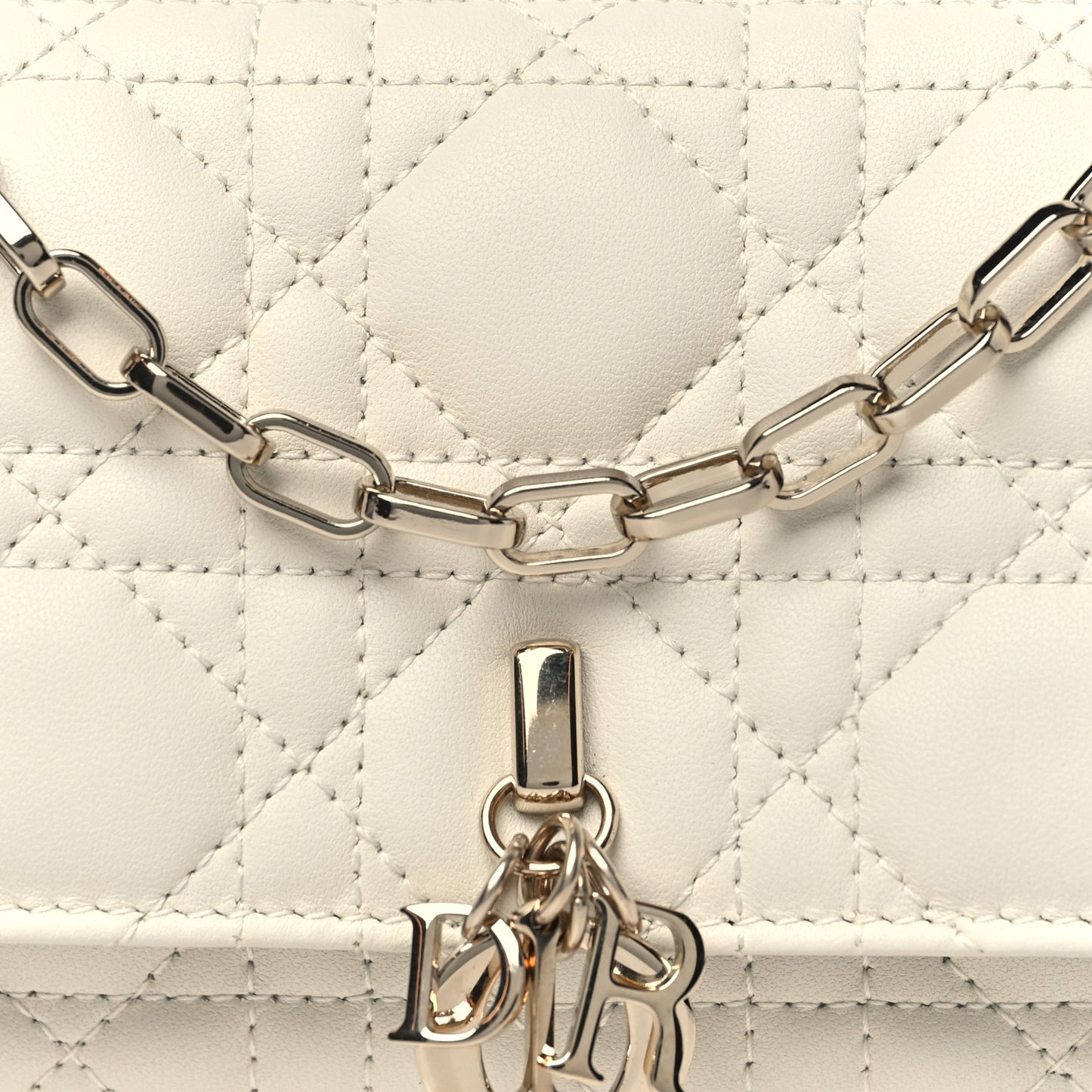 Lambskin Cannage Mini My Dior Bag Latte