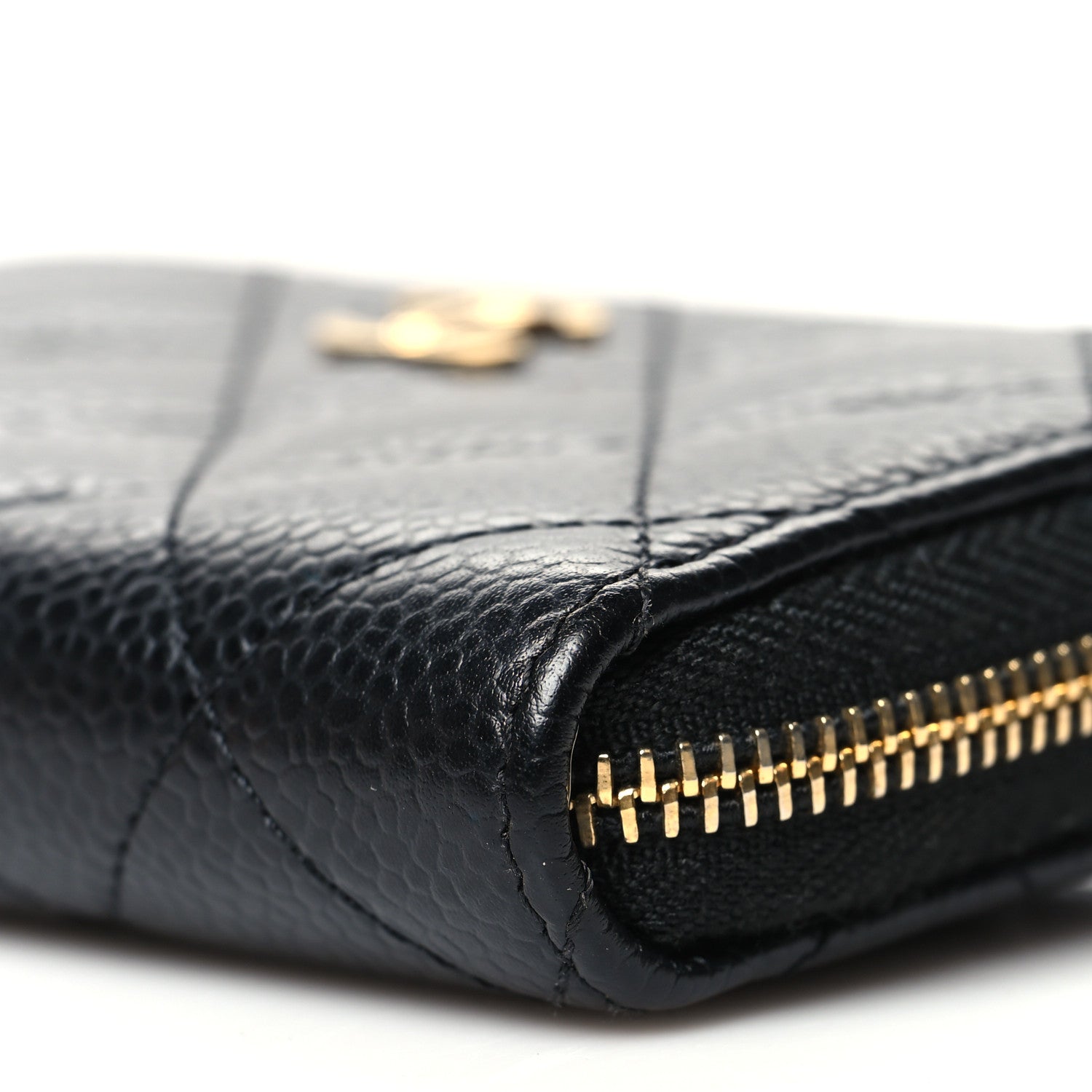 Chanel Caviar Quilted Classic Zipped Coin Purse Black 10 of 11