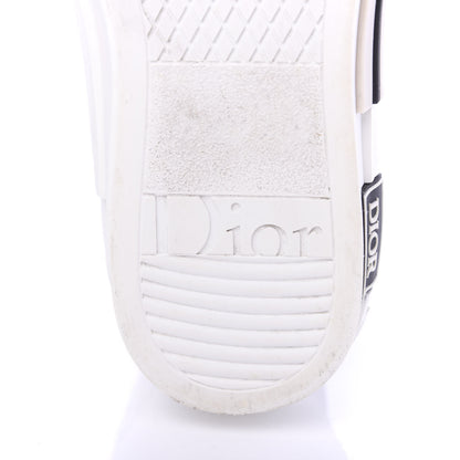 Christian Dior Technical Canvas Oblique Mens B23 High Top Sneakers 39 White Black 6 of 8