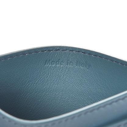 Celine Smooth Lambskin Bi-Color Solo Card Holder Orage Black 6 of 9
