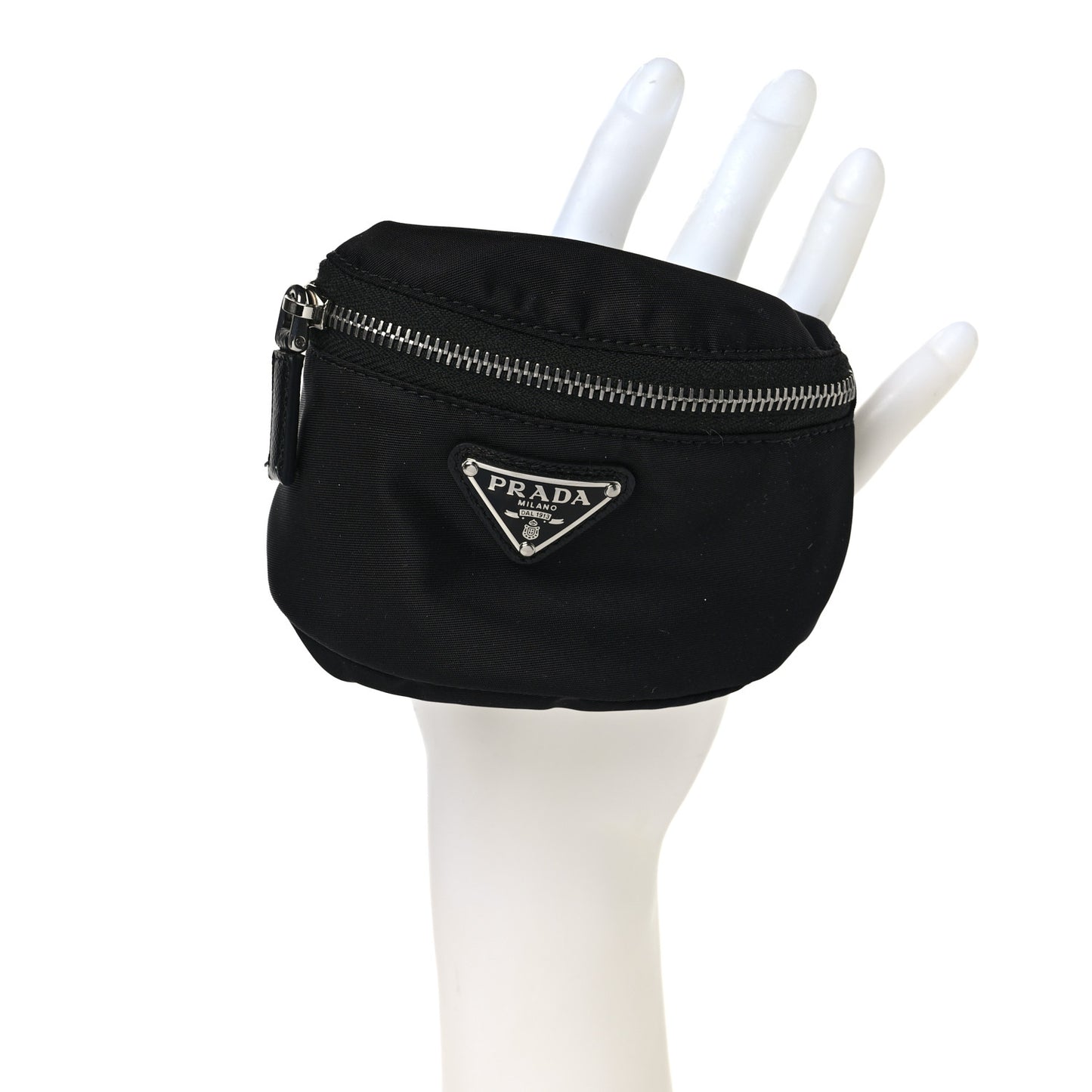 Tessuto Nylon Wrist Pouch Black