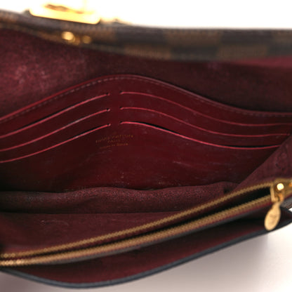 Louis Vuitton Damier Ebene Vavin Chain Wallet Red 4 of 8