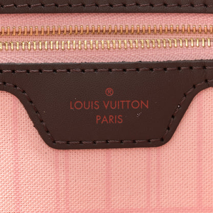 Louis Vuitton Damier Ebene Neo Neverfull MM Rose Ballerine 7 of 10