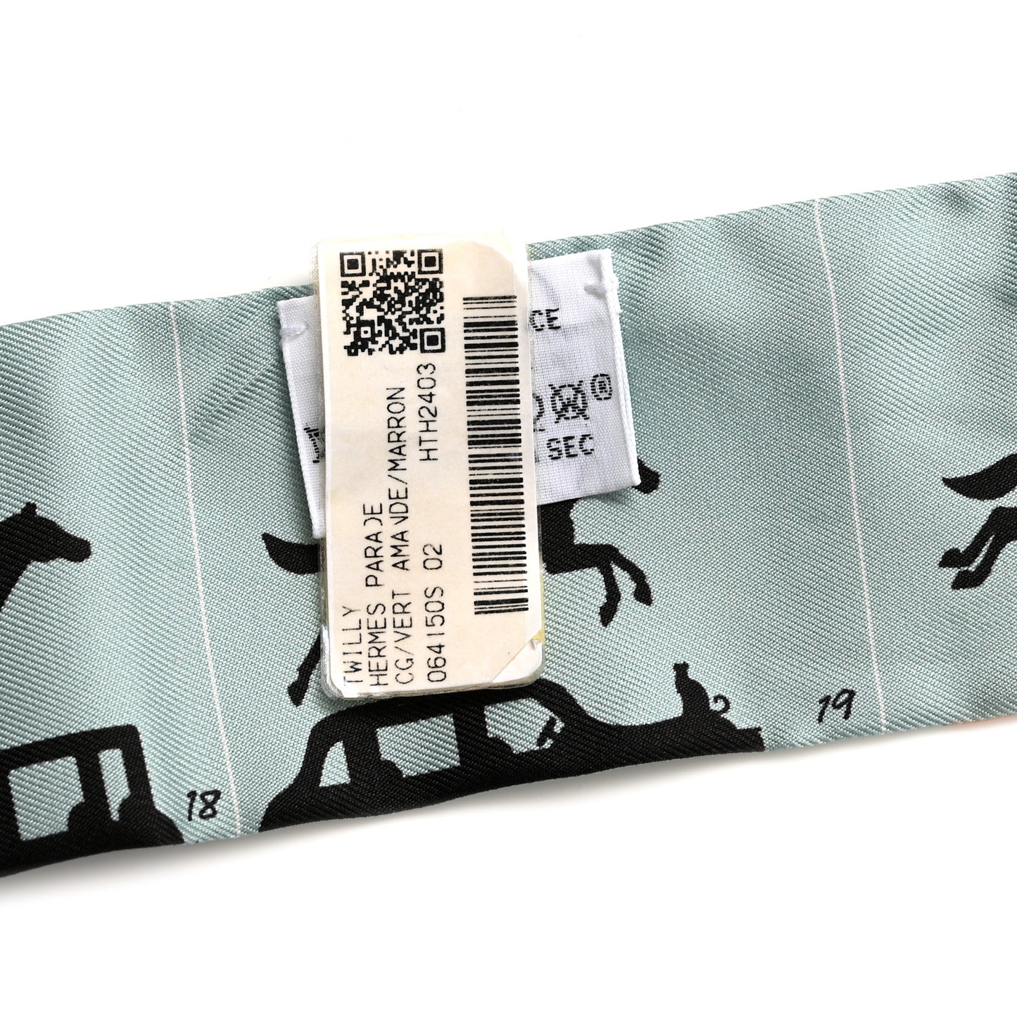 Silk Parade CG Twilly Vert Amande Marron