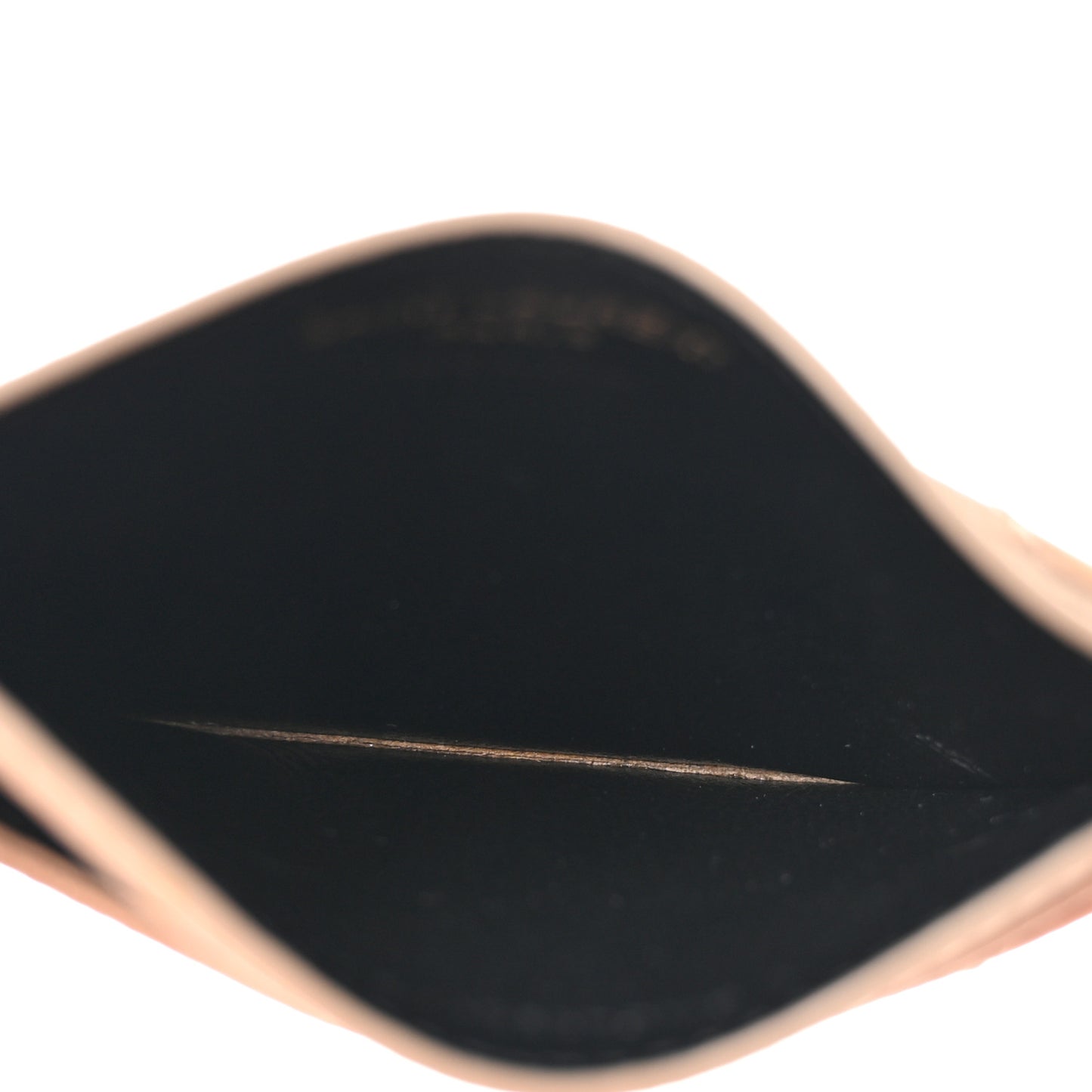 Grain De Poudre Matelasse Chevron Monogram Credit Card Case Dark Beige