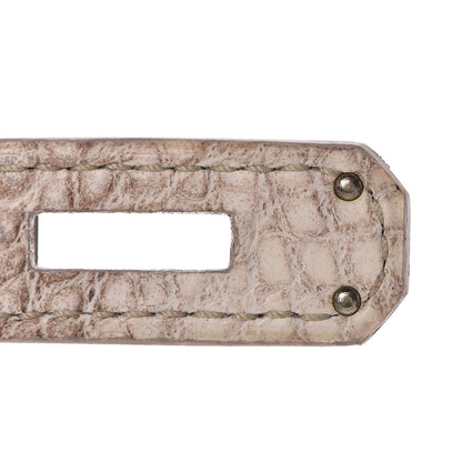 Hermes Matte Niloticus Crocodile Himalaya Birkin 30 Blanc 52 of 56