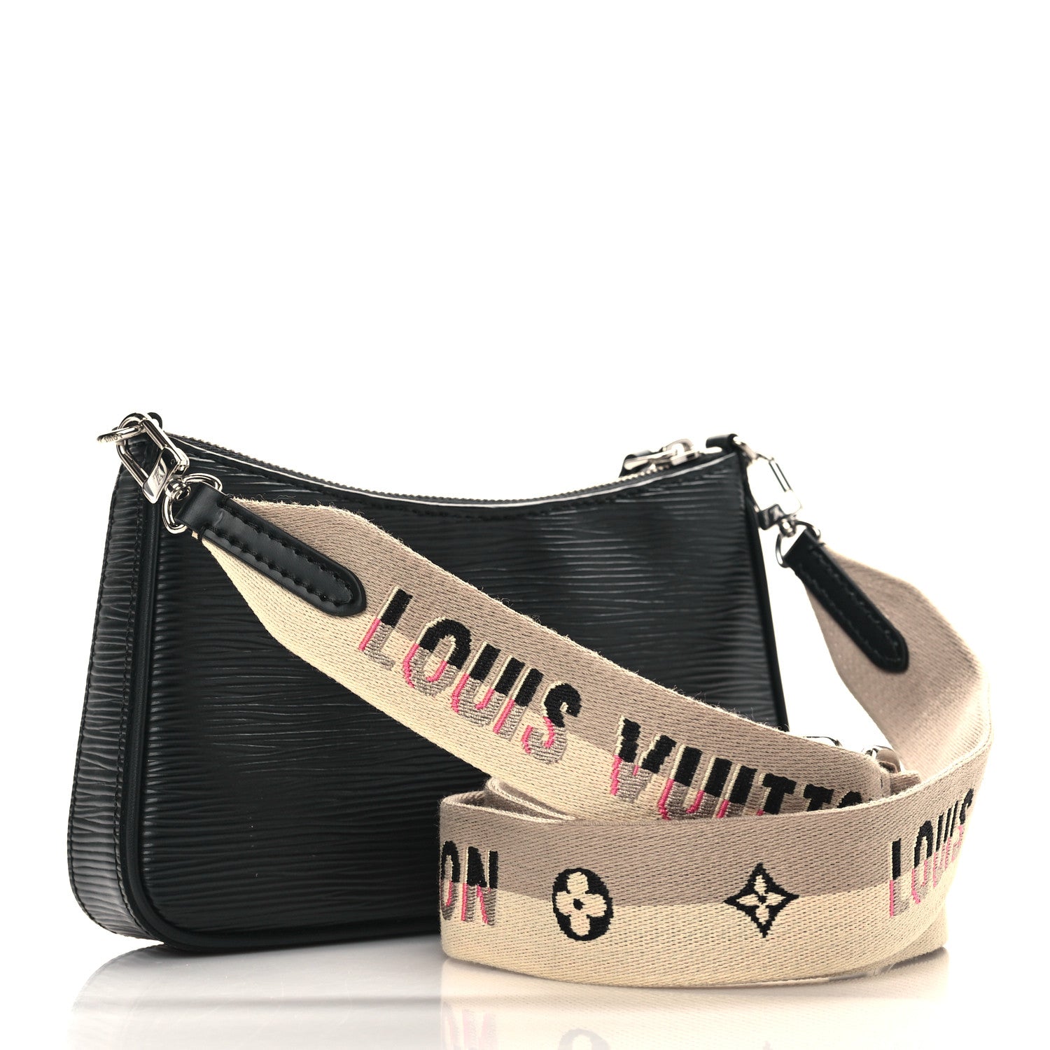 Louis Vuitton Epi Logo Easy Pouch On Strap Black 3 of 8