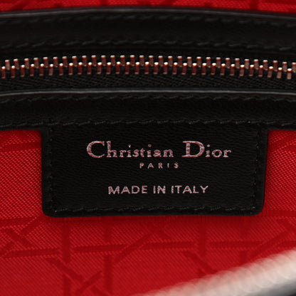 Christian Dior Lambskin Cannage Large Lady Dior Black 6 of 9